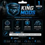 KINGMOD 1 WEEK KEY