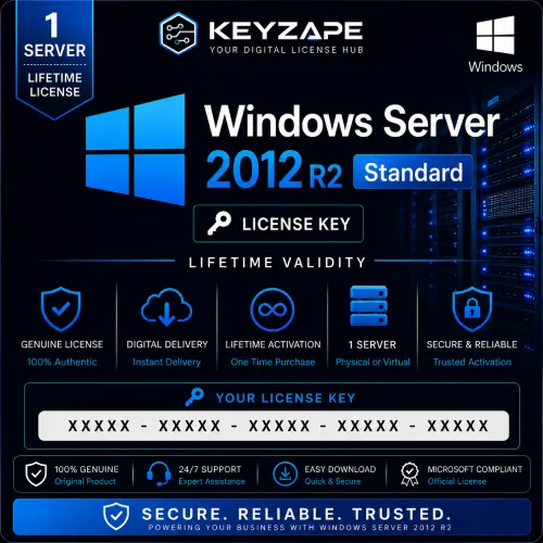 Windows Server 2012 With R2 Standard License Key